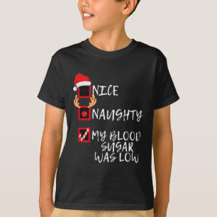 Snygg, mitt Blood Sugar var lågt roligt Christma T Shirt