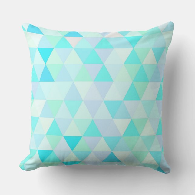 Snygg modern abstrakt geometrisk form mönster kudde (Framsida)