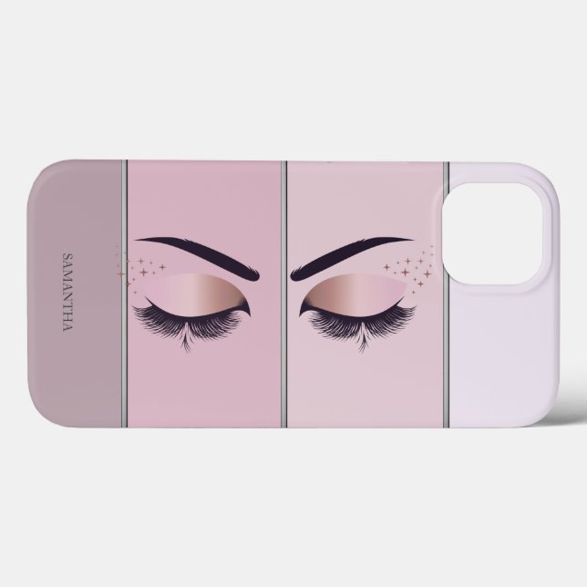 Snygg Modern Chic Randig,Ögonfransar (Baksida (horisontell))