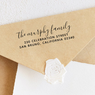 Snygg modern, djärv Returadress Självfärgande Stämpel