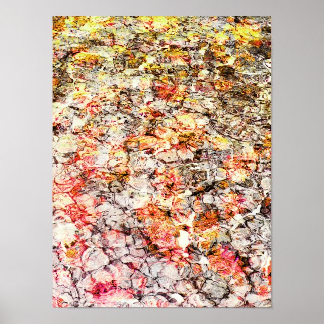 Snygg, modern, färgrik abstrakt bakgrund poster (Framsidan)