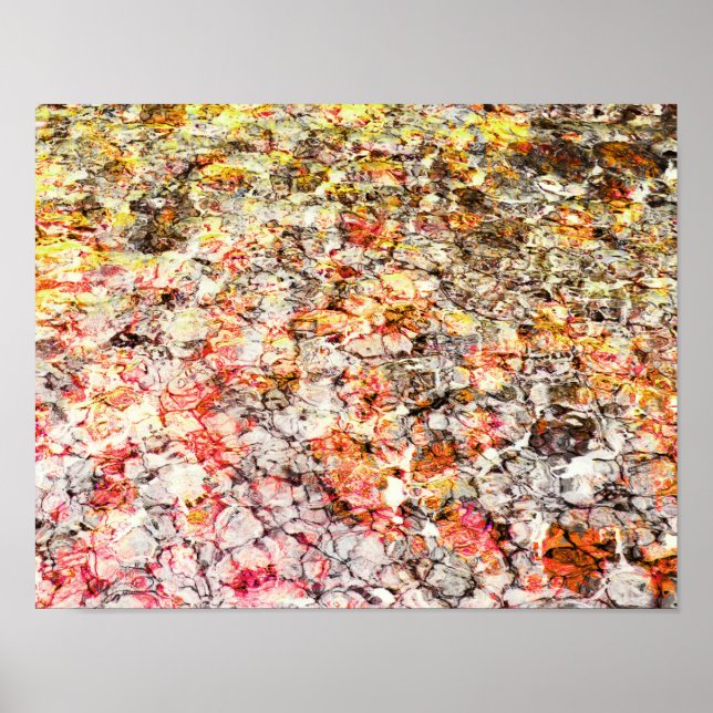 Snygg, modern, färgrik abstrakt bakgrund poster (Framsidan)