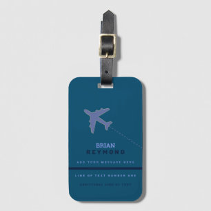 Snygg Modern-maskultur Blue luft Travel Bagagebricka