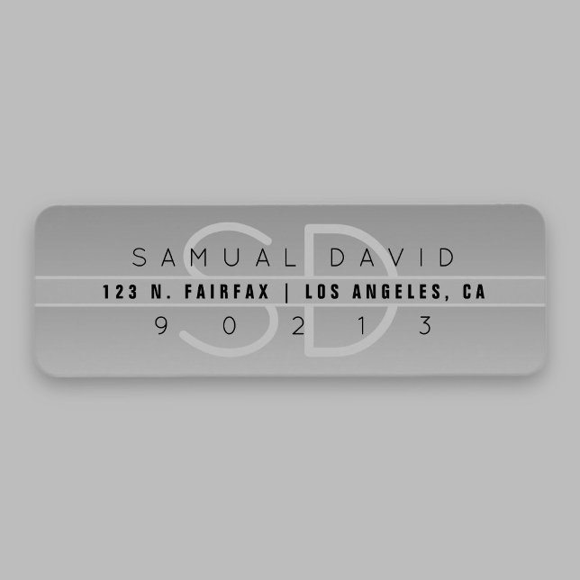 Snygg modern returadress etikett (Skapare uppladdad)