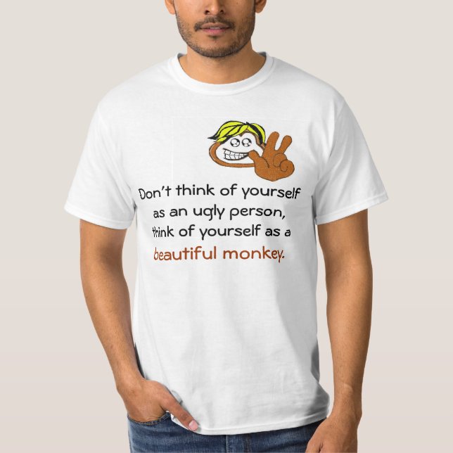 Snygg Monkey Tee Shirt (Framsida)