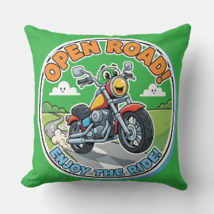 Snygg motorcykel-Äventyrlig barnkammardekor Kudde