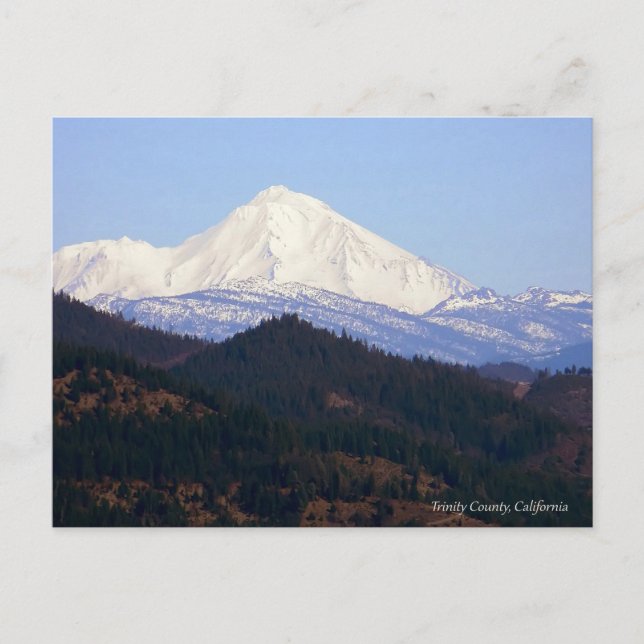 Snygg Mount Shasta.. Vykort (Framsida)