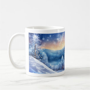 Snygg mousserande Winter Mugg Scenia Snö