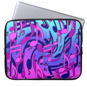Snygg Music Musik noter Uppslag Artsy Laptop Fodral