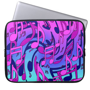 Snygg Music Musik noter Uppslag Artsy Laptop Fodral