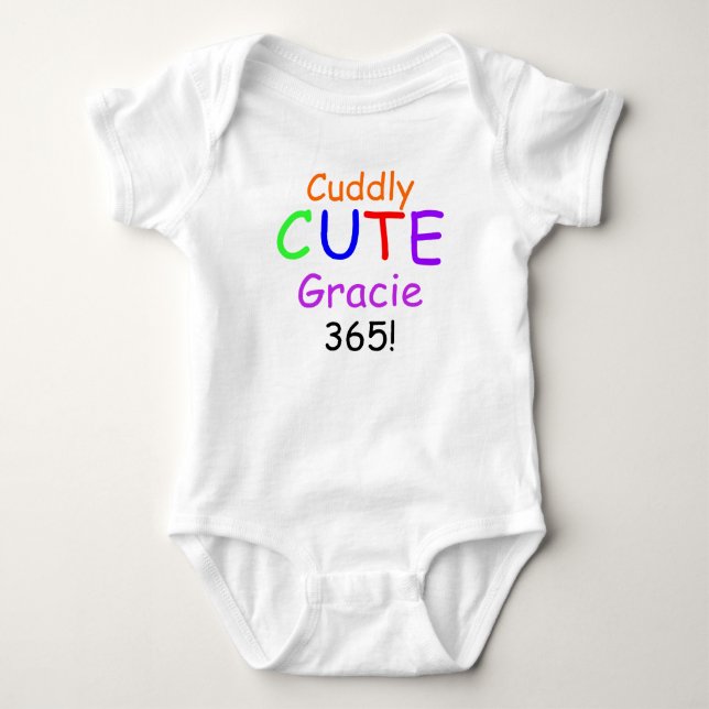 Snygg Mysig 365 Baby Tjej Tröja Personlig NAMN (Framsida)
