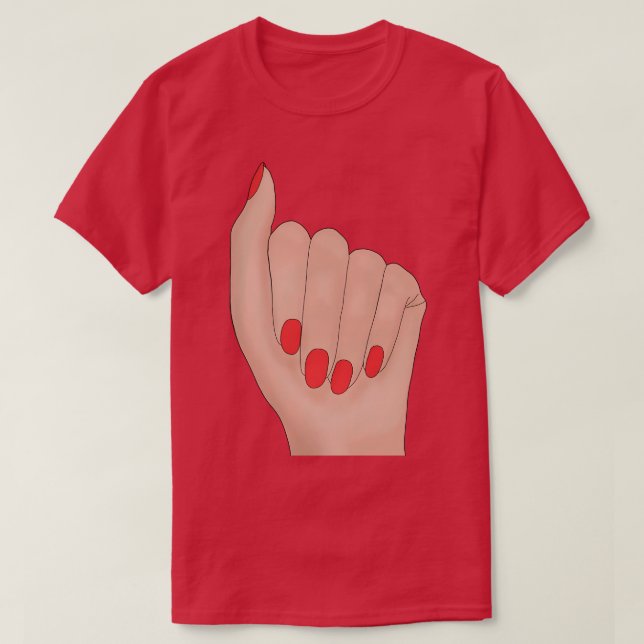 Snygg Nagel T Shirt (Design framsida)