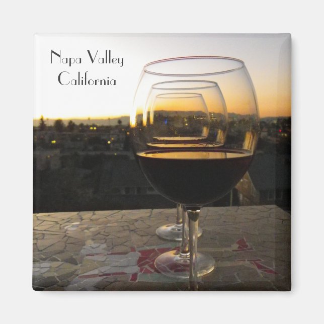Snygg Napa Valley Magnet! Magnet (Framsidan)