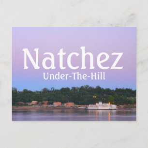 Snygg Natchez, MS under Backe Vykort