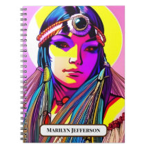 Snygg Native American Woman. Redigerbar namn.