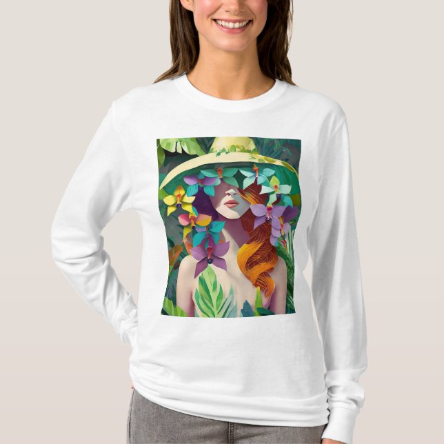 Snygg natur ansikte t shirt (Framsida)