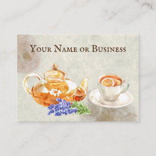 Snygg naturlig Stil Herbal Tea Shop Visitkort