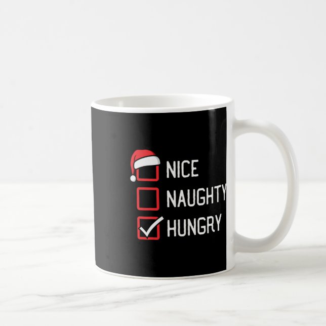 Snygg Naughlist Hungrig jul Kaffemugg (Höger)