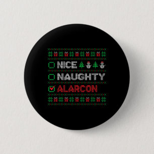 Snygg Naughty ALARCON-jullista Ugly Knapp