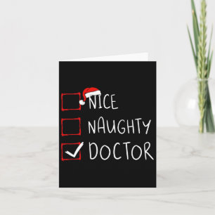 Snygg Naughty Doktor-jullista Jultomten Phy Kort