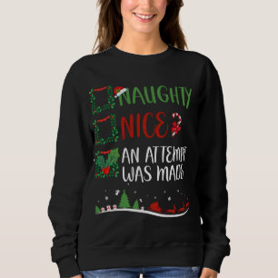 Snygg Naughty ETT FÖRSÖK GJORDES Jultomten H T Shirt