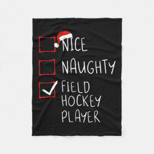 Snygg Naughty Fält Hockey Player-lista Jul Sa Fleecefilt