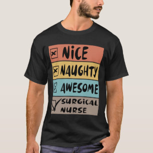 Snygg Naughty Fantastisk Surgical Nurse Santa Chri T Shirt