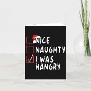 Snygg Naughty jag var en glad jultomte i Julafton Kort
