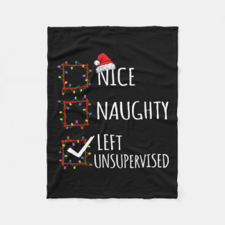 Snygg Naughty Lämnat oövervakad jullistfunktion Fleecefilt