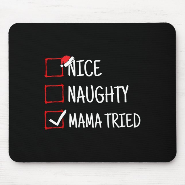 Snygg Naughty Mamma Tried Fny jul Musmatta (Framsidan)