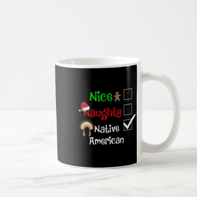 Snygg Naughty Native American Santa jul Pyjam Kaffemugg (Höger)