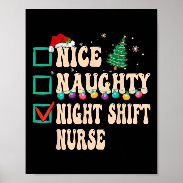 Snygg Naughty Night Shift Nurse Poster (Framsidan)