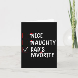 Snygg Naughty Pappa Favorite Cute-jul Kort
