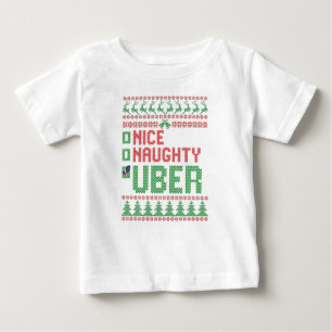 Snygg Naughty Uber Funny julmatchningsgåva T Shirt