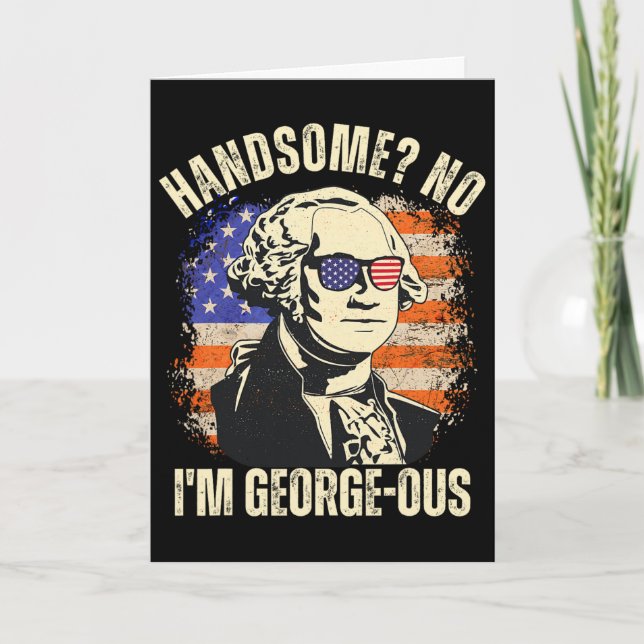 Snygg Nej jag är underbar George Washington 4e Kort (Framsida)
