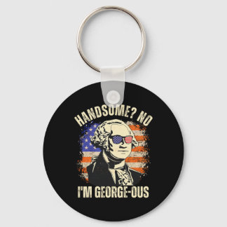 Snygg Nej jag är underbar George Washington 4e Nyckelring