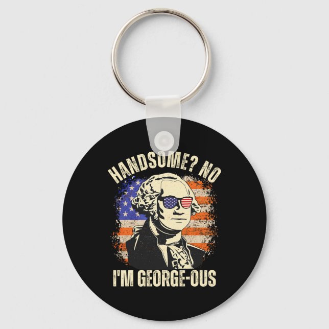 Snygg Nej jag är underbar George Washington 4e Nyckelring (Framsida)