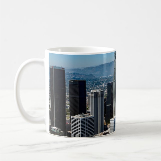 Snygg nere Los Angeles California Skyline Kaffemugg (Vänster)