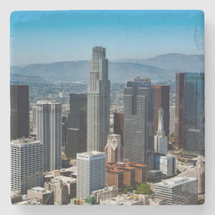 Snygg nere Los Angeles California Skyline Stenunderlägg