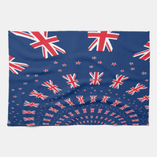 Snygg New Zealand Flagga Art Print Design Kökshandduk