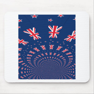 Snygg New Zealand Flagga Art Print Design Musmatta