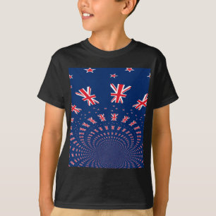 Snygg New Zealand Flagga Art Print Design Tröja
