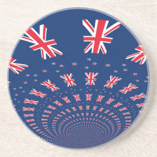 Snygg New Zealand Flagga Art Print Design Underlägg