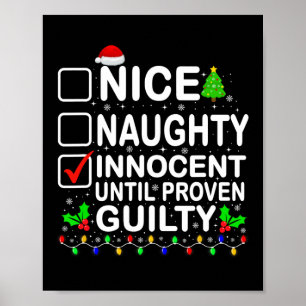 Snygg nocent tills beprövad guilty Santa Xm Poster