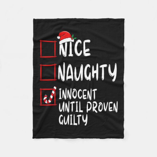 Snygg nocent tills Beven Guilty Christma Fleecefilt (Framsidan)