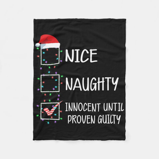 Snygg nocent tills Beven Guilty Christma Fleecefilt (Framsidan)
