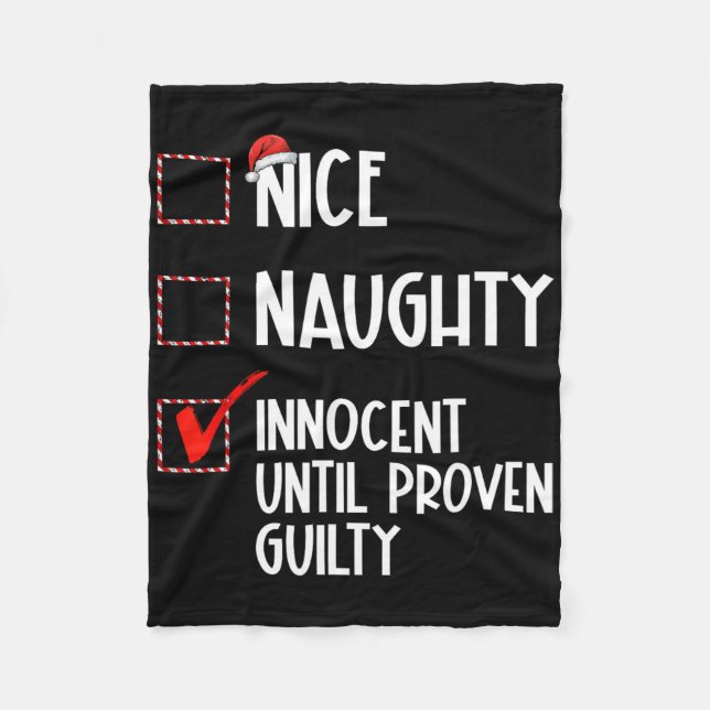 Snygg nocent tills Beven Guilty Christma Fleecefilt (Framsidan)