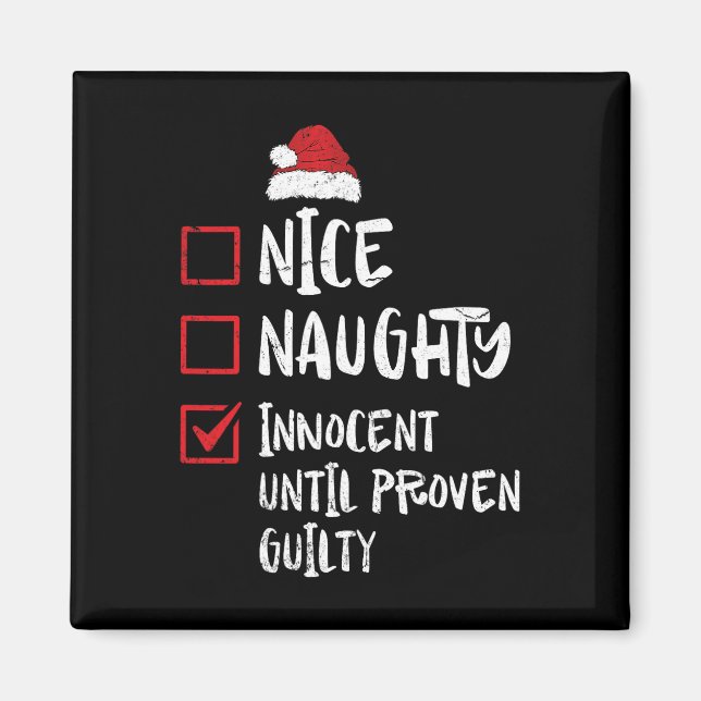 Snygg nocent tills Beven Guilty Christma Magnet (Framsidan)