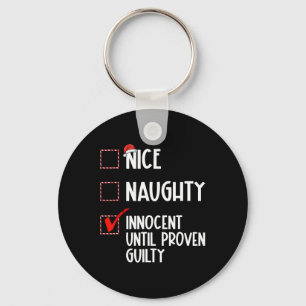 Snygg nocent tills Beven Guilty Christma Nyckelring