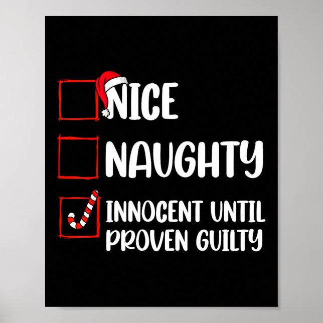 Snygg nocent tills Beven Guilty Christma Poster (Framsidan)